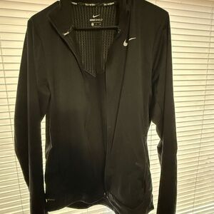 Nike Black Windrunner with White Swoosh